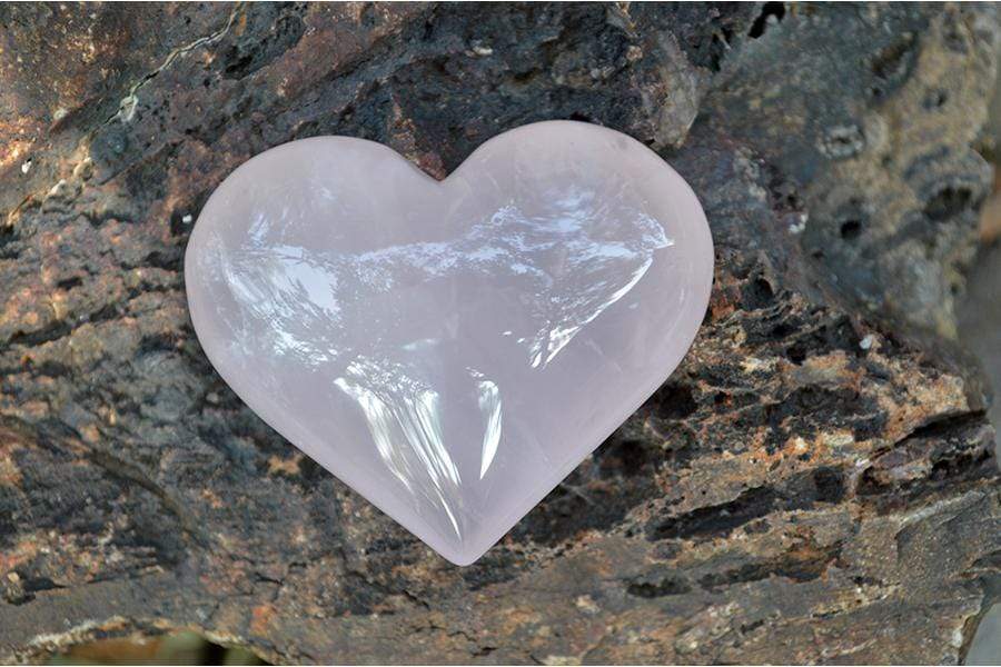 Crystal Wholesale Rose Quartz Heart Crystal Carving - Small & Medium