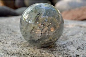 Crystal Wholesale Yellow Sheen Labradorite - Crystal Sphere - Large