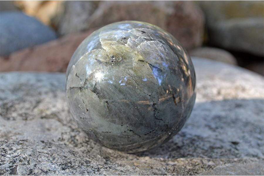 Crystal Wholesale Yellow Sheen Labradorite - Crystal Sphere - Large