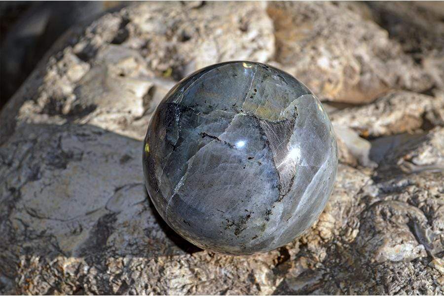 Crystal Wholesale Yellow Sheen Labradorite - Crystal Sphere - Large