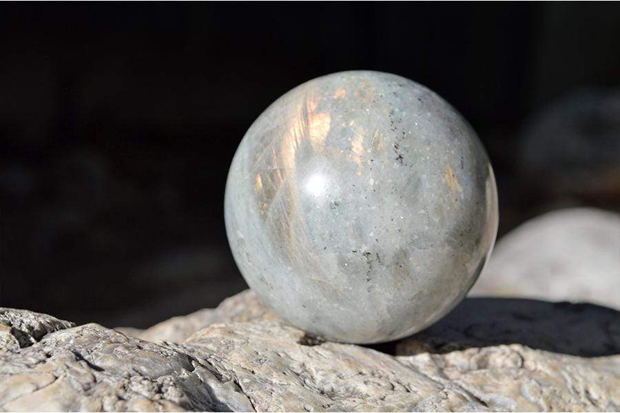 Crystal Wholesale Yellow Sheen Labradorite - Crystal Sphere - Medium