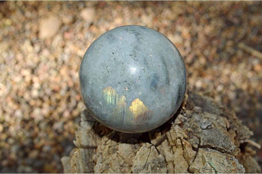 Crystal Wholesale Yellow Sheen Labradorite - Crystal Sphere - Medium