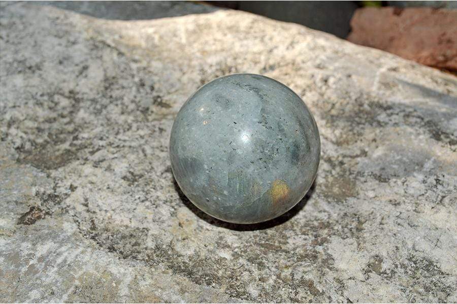 Crystal Wholesale Yellow Sheen Labradorite - Crystal Sphere - Medium