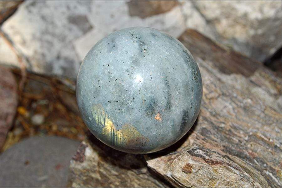 Crystal Wholesale Yellow Sheen Labradorite - Crystal Sphere - Medium