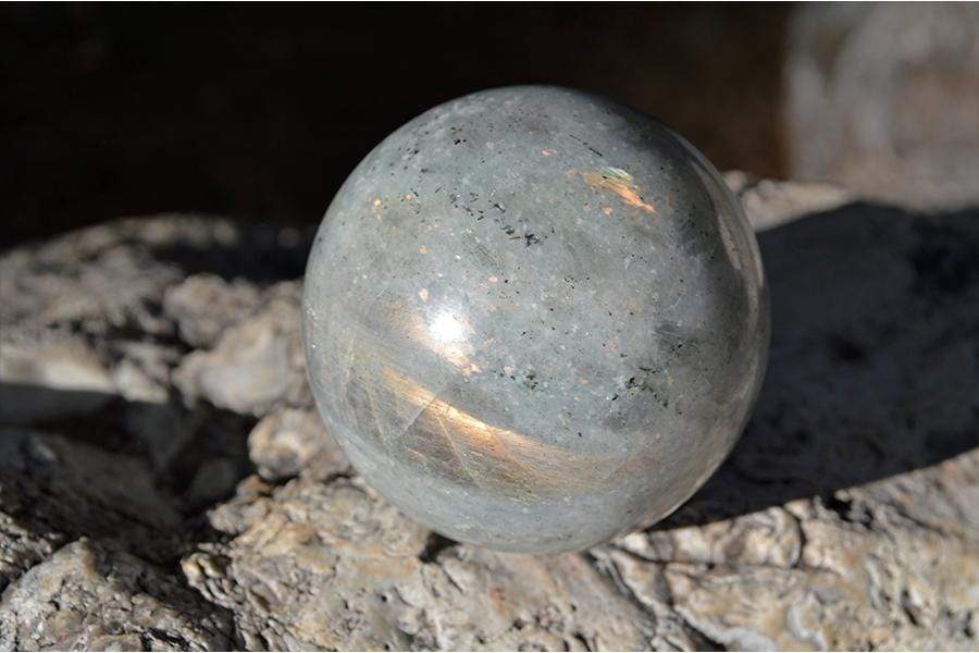 Crystal Wholesale Yellow Sheen Labradorite - Crystal Sphere - Medium