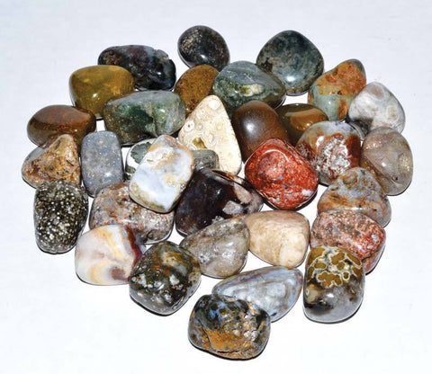 Ocean Jasper Tumbled Stones Crystals | 1 lb