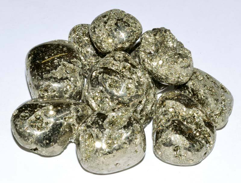 Pyrite Fools Gold Tumbled Stones Crystals | 1 lb