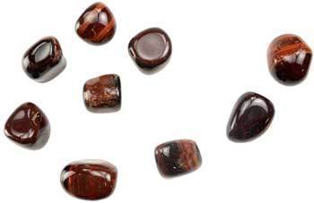Red Tiger Eye Tumbled Stones Crystals | 1 lb