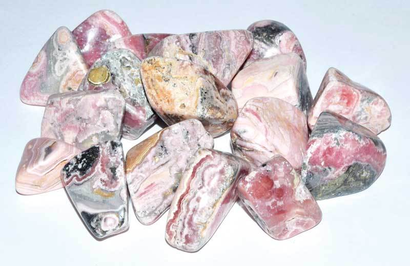 Rhodochrosite Tumbled Stones Crystals | 1 lb