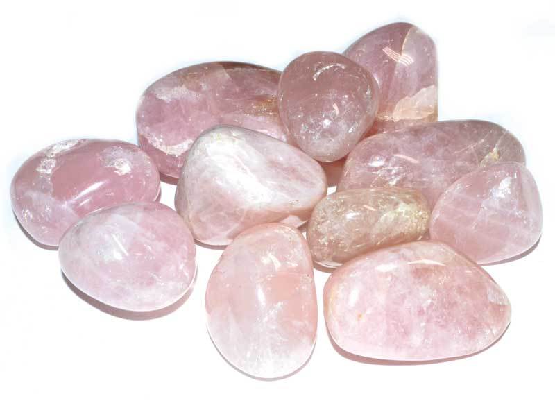 Rose Quartz Tumbled Stones Crystals | 1 lb