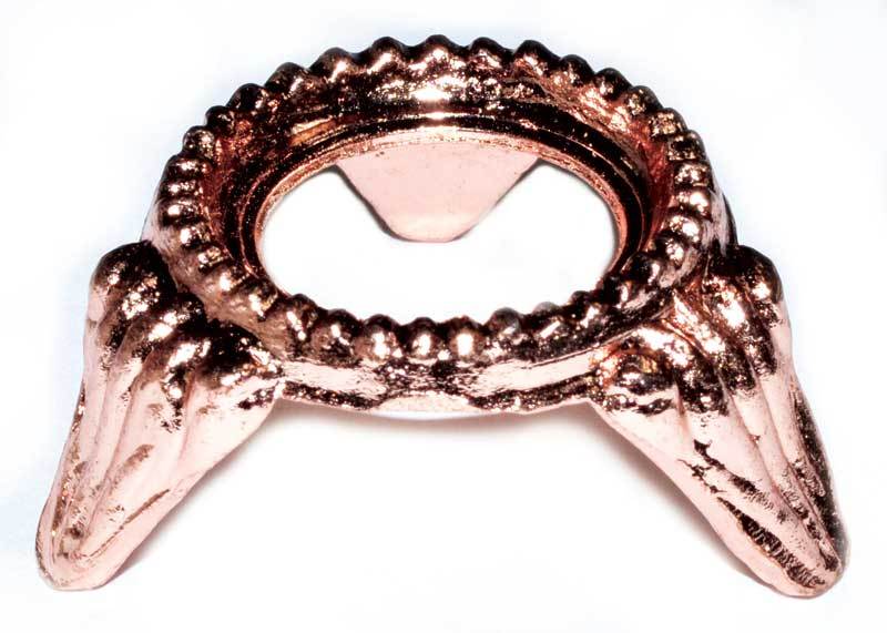 Gazing Balls + Stands Copper Plated Zinc Metal Gazing Ball Stand