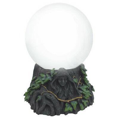 Gazing Balls + Stands Maiden, Mother, Crone Base with Clear Gazing Ball