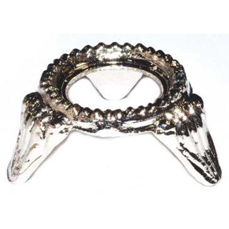 Gazing Balls + Stands Silver Metal Zinc Plated Gazing Ball Stand