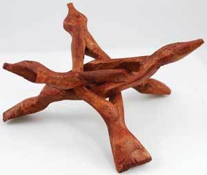 Gazing Balls + Stands Wooden Gazing Ball Stand 3 Legs | 6"
