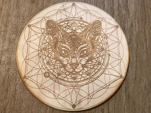 Grid Cat Flower of Life Crystal Grid Alter Table