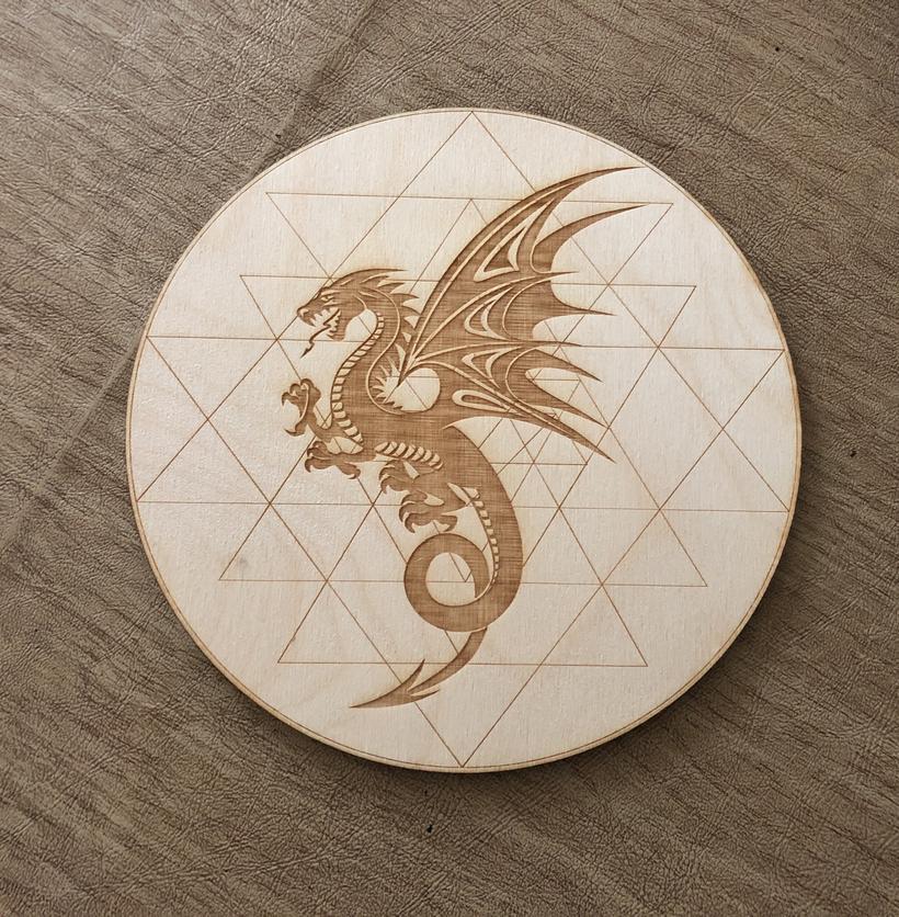 Grid Dragon Sri Yantra Crystal Grid Alter Table