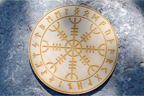 Helm of Awe/Aegishjàlmr | Runic | Crystal or Pendulum Grid