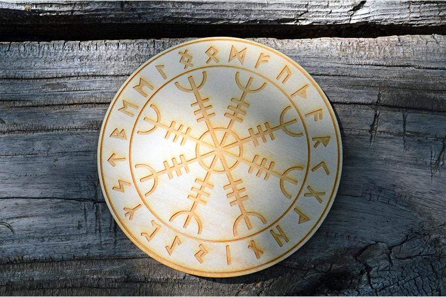 Grid Helm of Awe/Aegishjàlmr | Runic | Crystal or Pendulum Grid