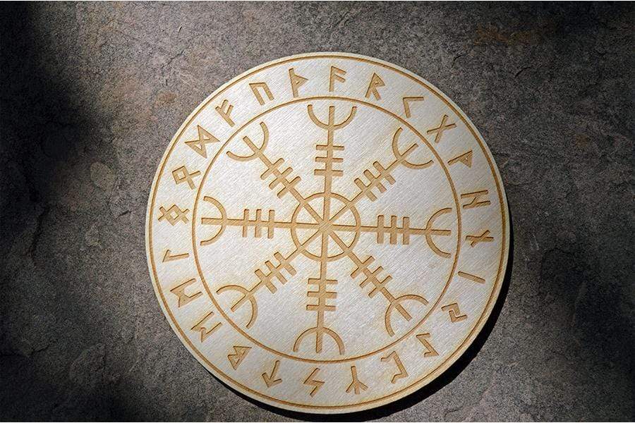 Grid Helm of Awe/Aegishjàlmr | Runic | Crystal or Pendulum Grid