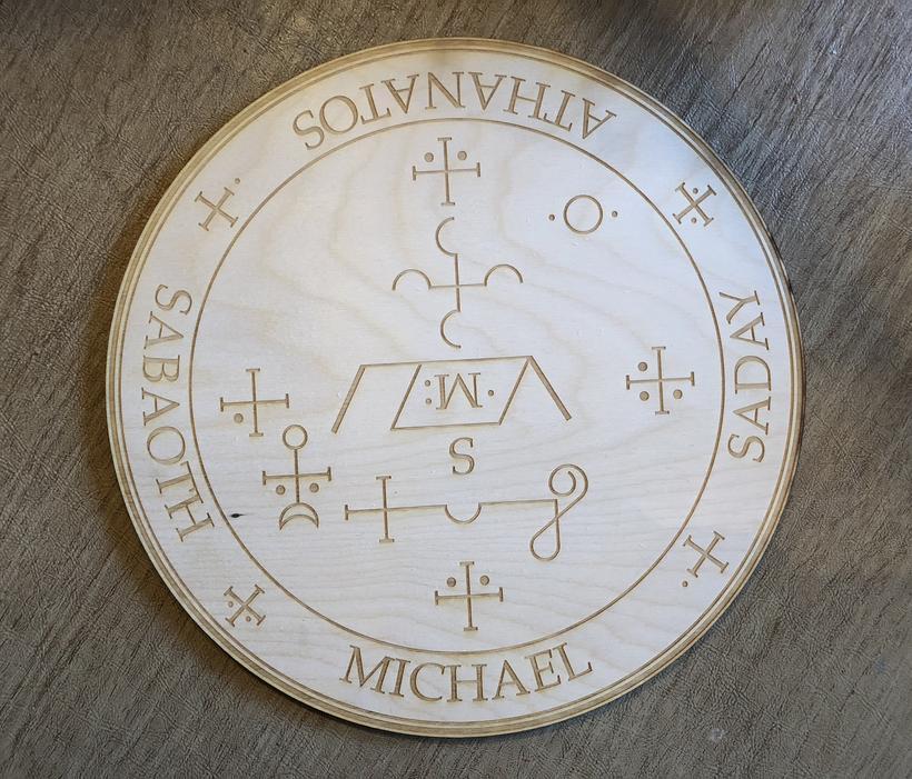 Grid Michael Crystal Grid Altar Table