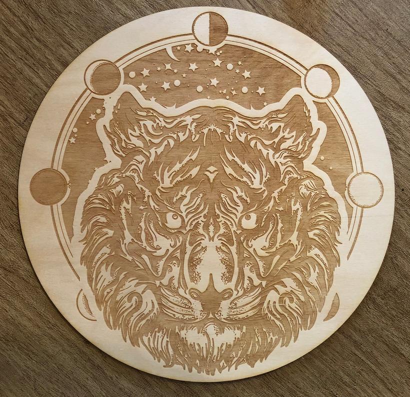 Grid Tiger Moon Phase Crystal Grid Alter Table