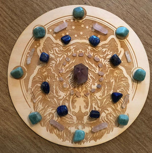 Grid Tiger Moon Phase Crystal Grid Alter Table
