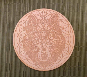Grid Wolf Flower of Life Crystal Grid Alter Table