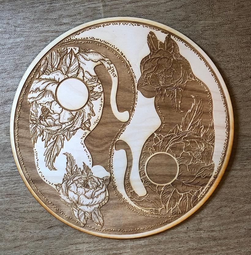 Grid Yin Yang Cat Crystal Grid Alter Table