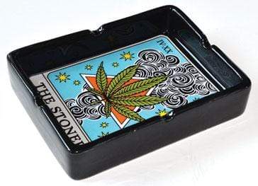 Home Decor 4" x 5 1/4" Stoner Tarot Card ashtray