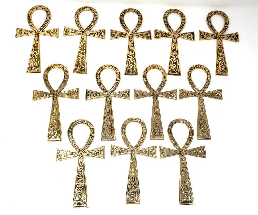 Home Decor Ankh Brass 6"