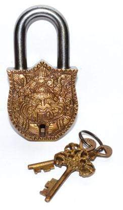 Buddha Brass Tibetan Antique Lock 4