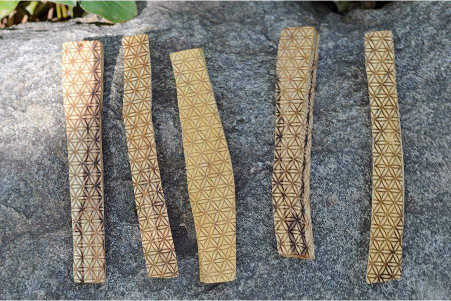 Incense Flower of Life Engraved Palo Santo Stick ( 1 - 5 sticks)