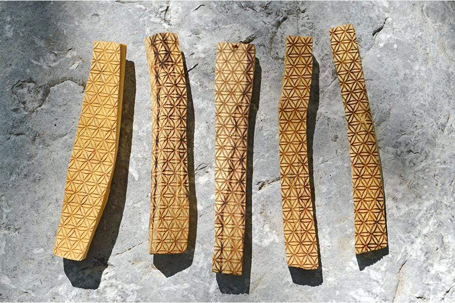 Incense Flower of Life Engraved Palo Santo Stick ( 1 - 5 sticks)