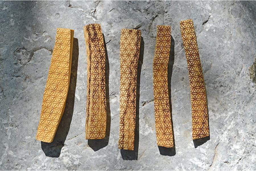 Incense Flower of Life Engraved Palo Santo Stick ( 1 - 5 sticks)