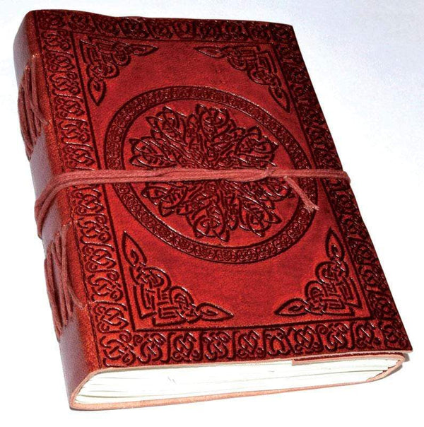 Journals Leather Celtic Mandala Blank Journal