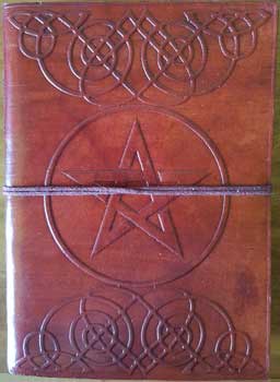Leather Pentagram Embossed Journal
