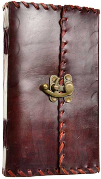 Journals Leather Poetry Journal with Latch