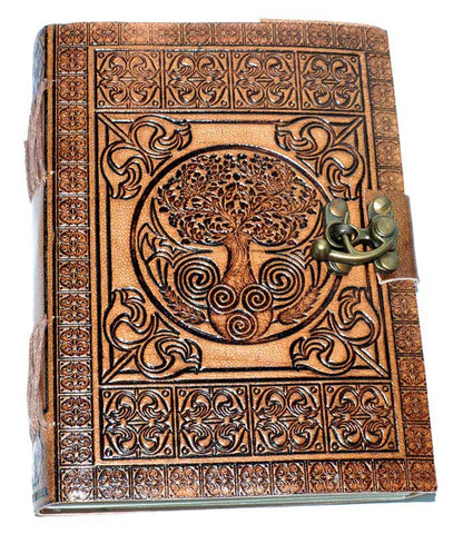 Leather Tree of Life Embossed Journal