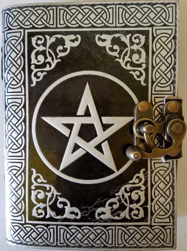 Pentagram | Black Leather Journal with Latch