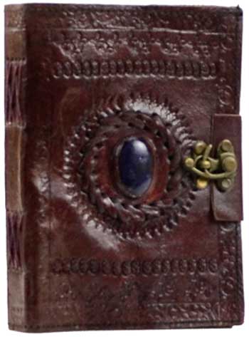 Stone Eye leather blank book w/latch