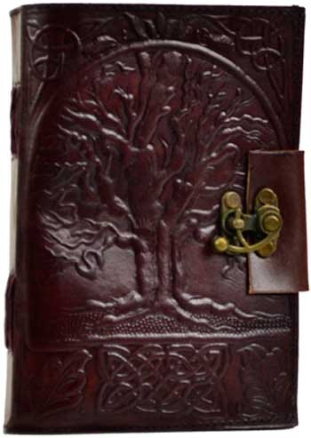 Tree of Life Leather Blank Book with Latch 2
