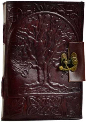 Journals Tree of Life Leather Blank Book with Latch 2