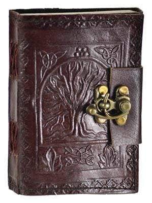 Journals Tree of Life leather blank journal w/latch