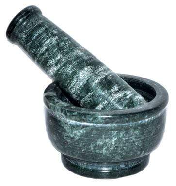 Mortars & Pestels Green Marble Mortar & Pestle Set