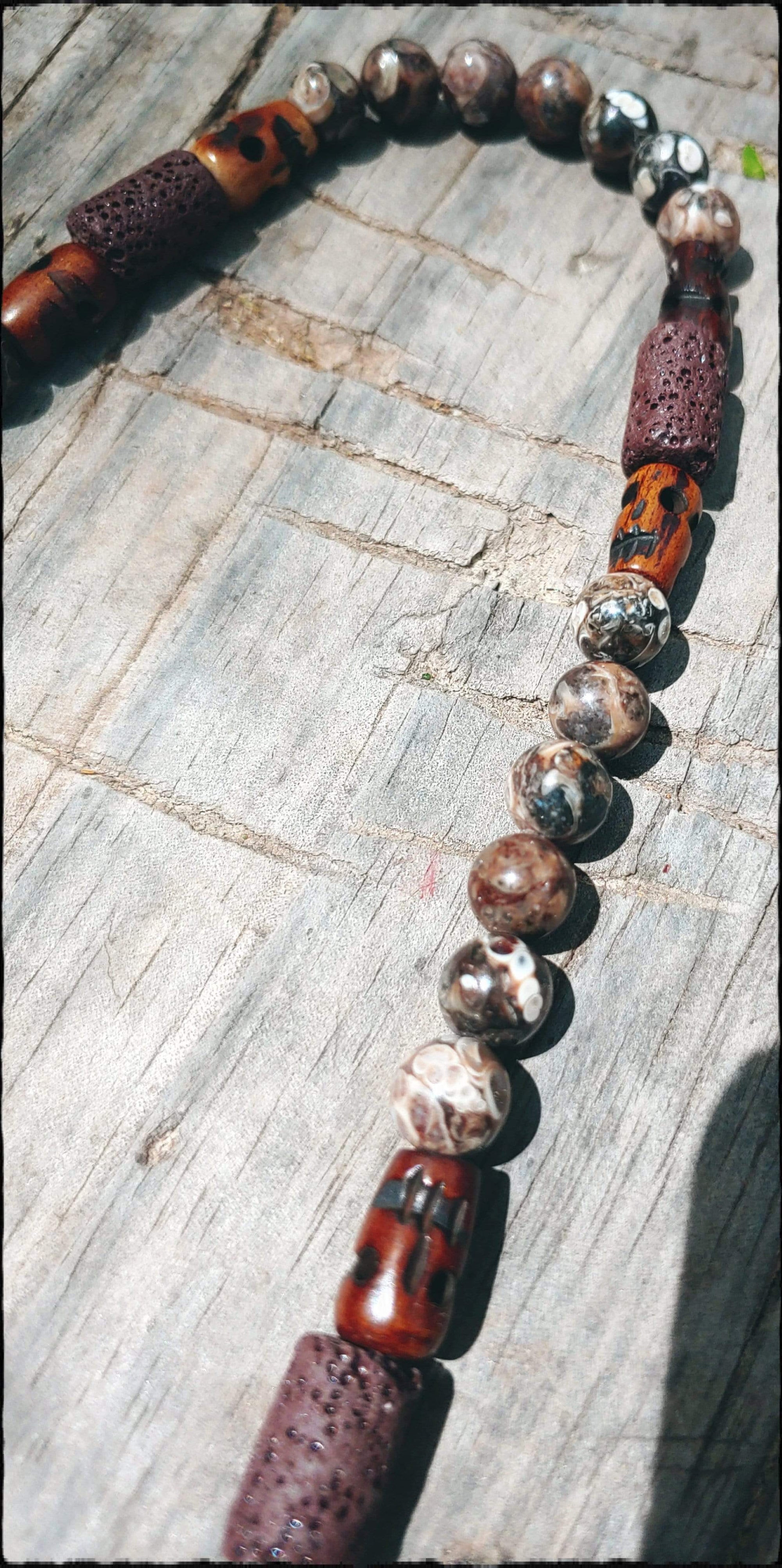 Necklaces Healing Necklace - Grounding - Turritella Agate