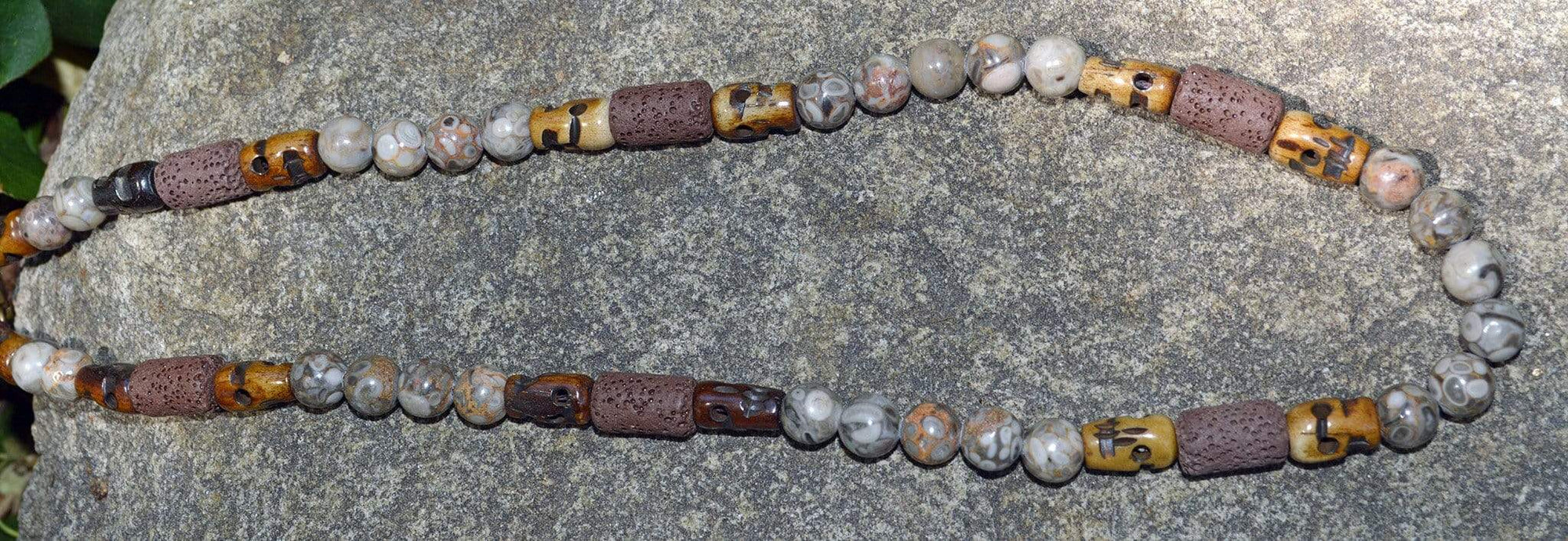 Necklaces Healing Necklace - Grounding - Turritella Agate