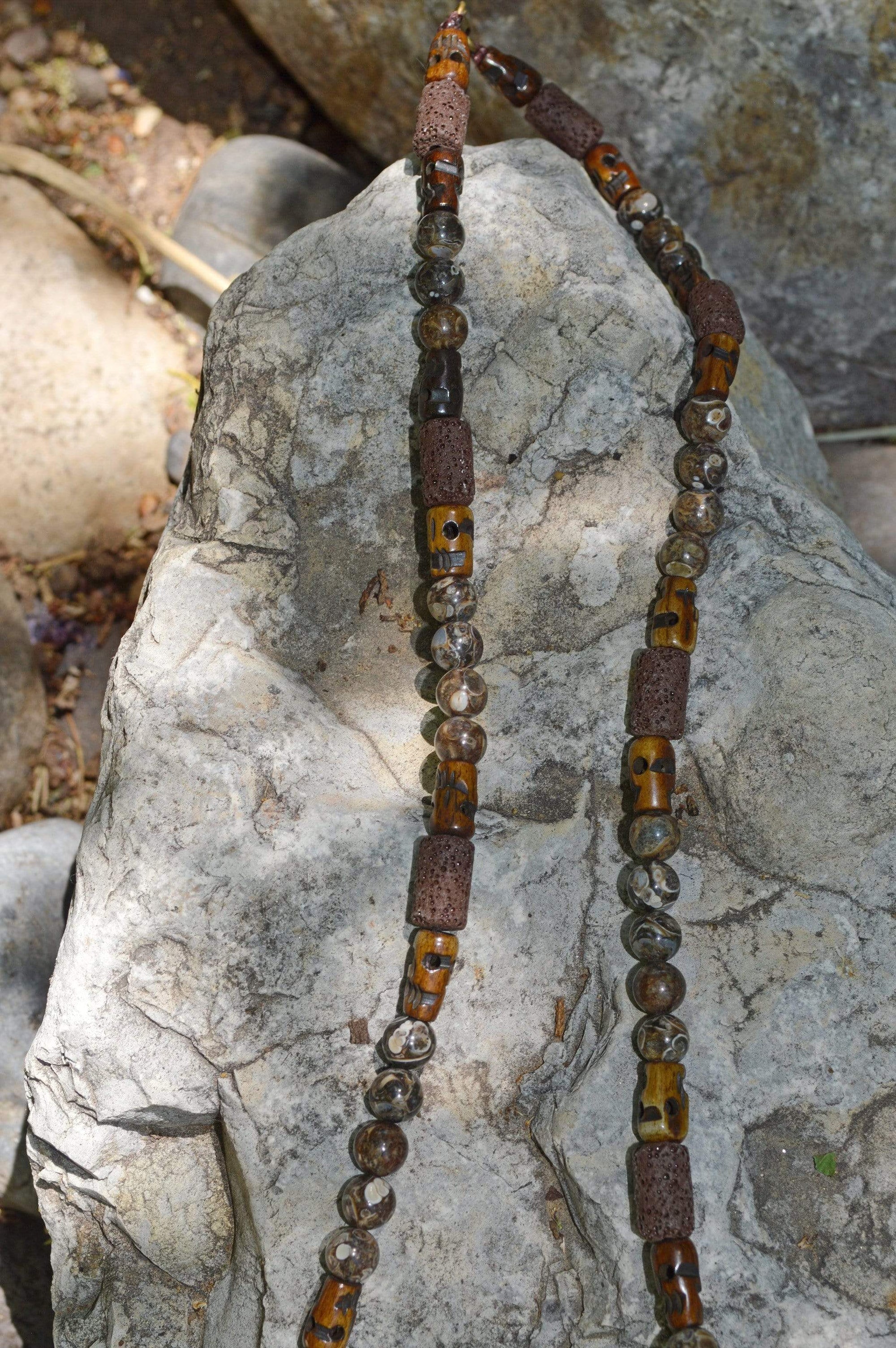 Necklaces Healing Necklace - Grounding - Turritella Agate