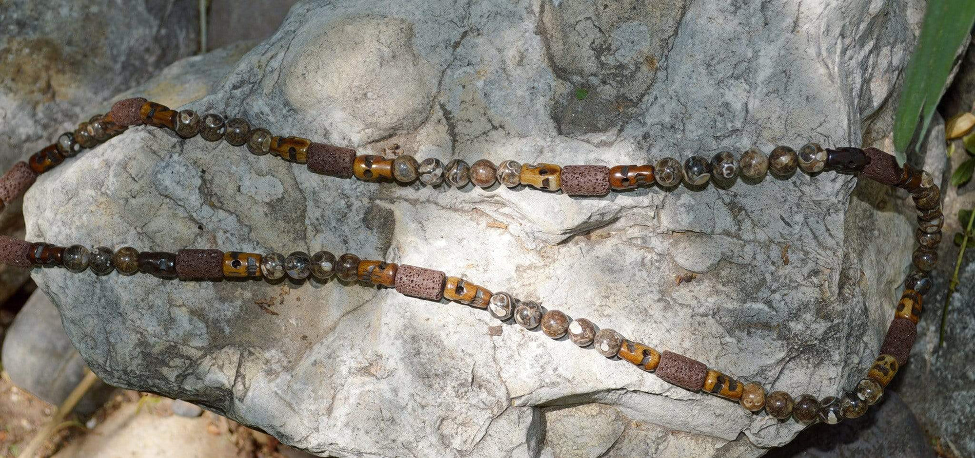 Necklaces Healing Necklace - Grounding - Turritella Agate