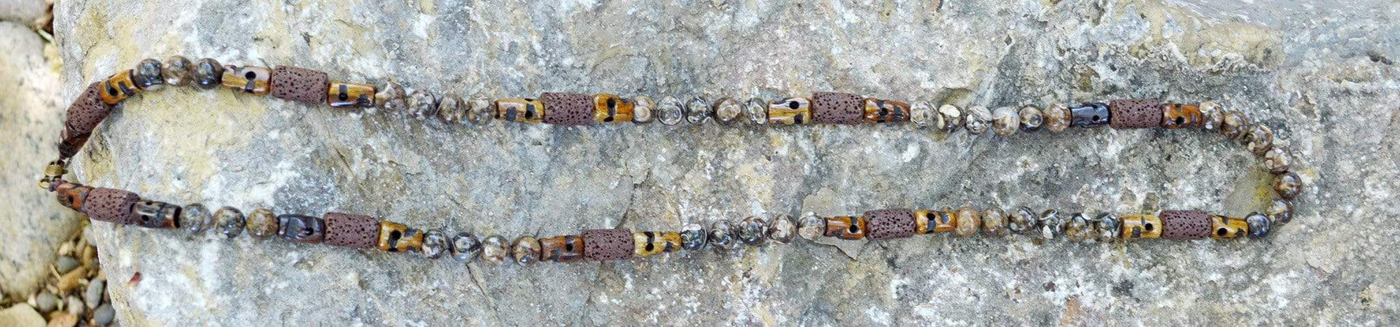 Necklaces Healing Necklace - Grounding - Turritella Agate