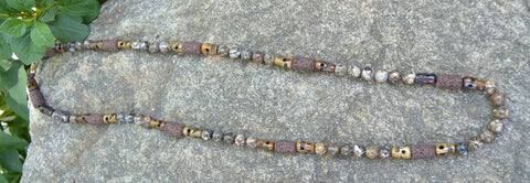Healing Necklace - Grounding - Turritella Agate